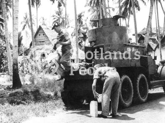 Lanchester armoured car, Far East, c 1944