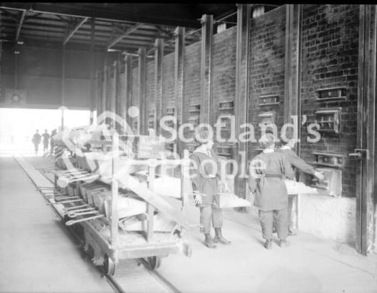 Sulphur burners, HM Factory Gretna, 1918