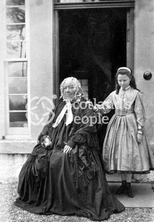 Lady and young girl, Invercreran, 1866