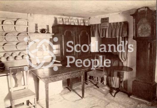Robert Burns' cottage, Alloway, c 1885