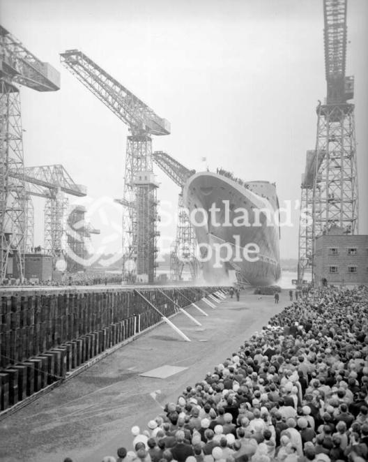 Launch of Queen Elizabeth 2, Clydebank