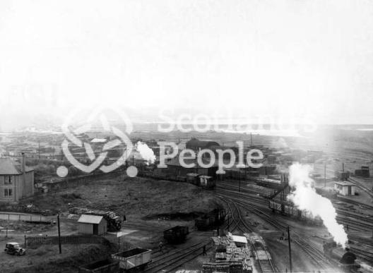 Kinneil Colliery railway sidings, 1954