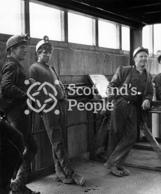 Miners at Killoch Colliery, 1960s