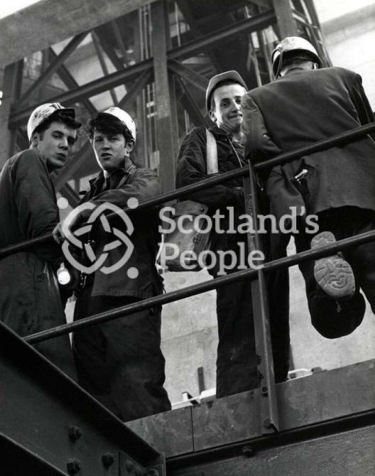 Miners at Killoch Colliery, 1960s