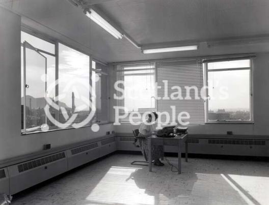 Typist at Lauriston House, c 1963