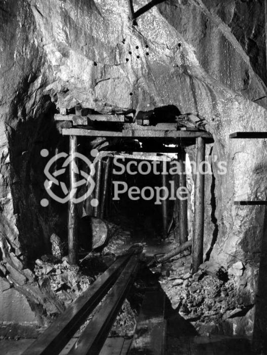 Rothes Colliery roadway, 1950s