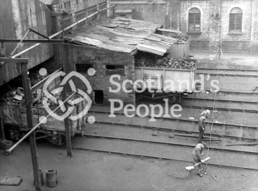 Picking tables buildings at Glencraig Colliery, 1950s