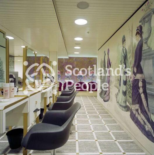 Ladies hairdressing salon, QE2, 1969