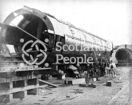 Forth Bridge tube section, 1884