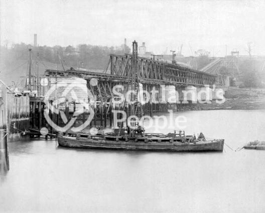 South end of Forth Bridge, c 1885