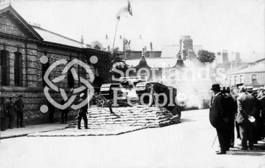 Tank in Scunthorpe, 1918