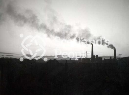 Smoking chimneys, Carron Works, Falkirk, 20th century