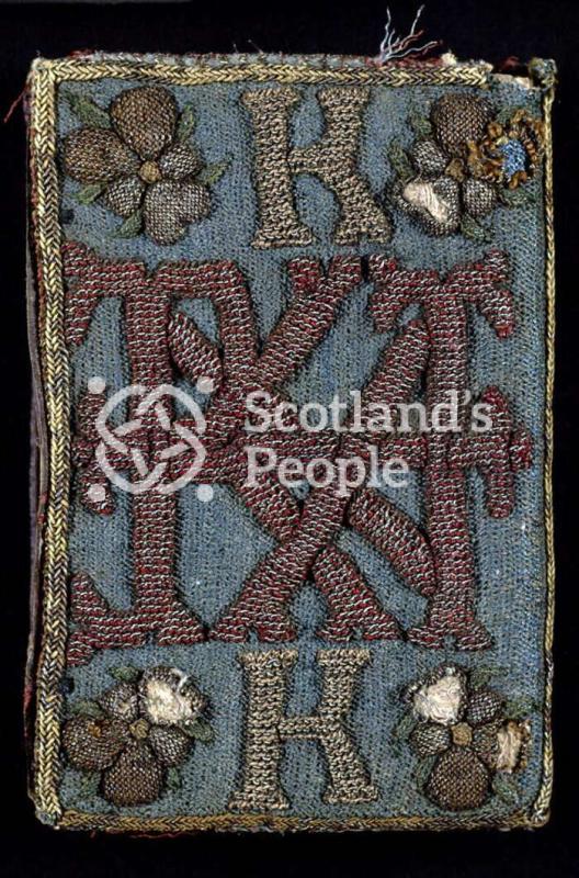 Book embroidered by Princess Elizabeth, 1545