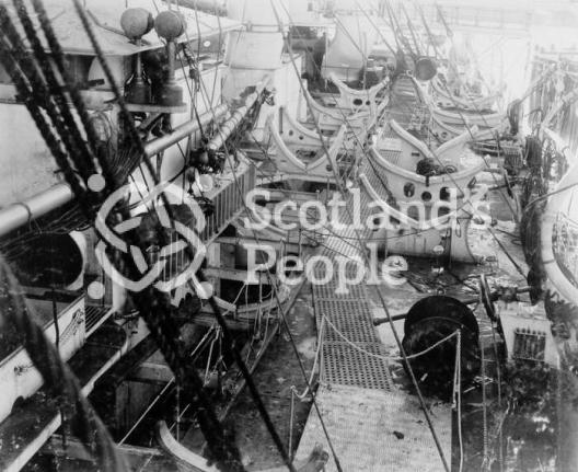 HMS Jupiter, view of the boat deck, 1895