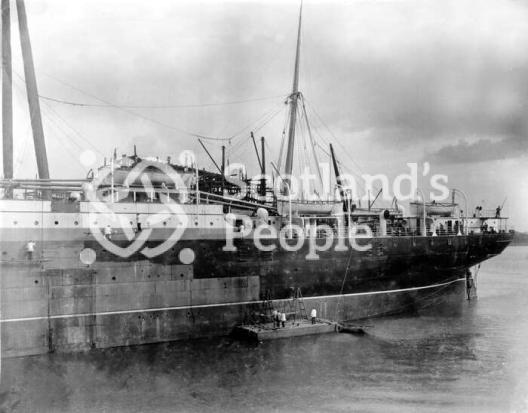 Cunard Line ocean liner RMS Saxonia (1), 1899 painters