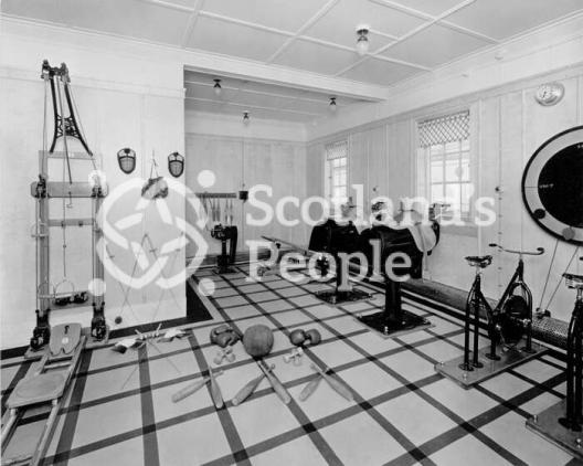The Gymnasium on the Boat Deck of Canadian Pacific Line liner SS Duchess of Bedford, 1928