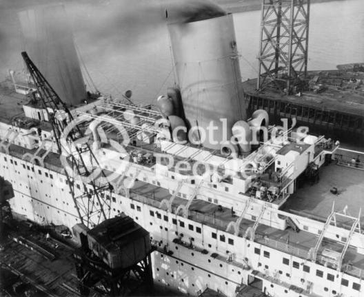 The Sun Deck of the Canadian Pacific Line ocean liner the RMS Empress of Britain