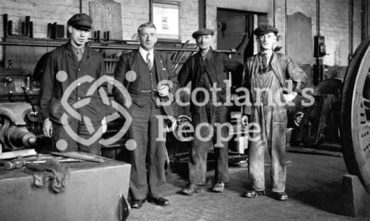 Railway machine shop at Carstairs, 1943