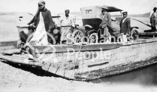 Ferry across Zab at Guwair