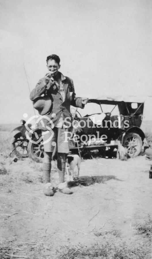 Robert Stewart-Peter eating a melon in Iraq