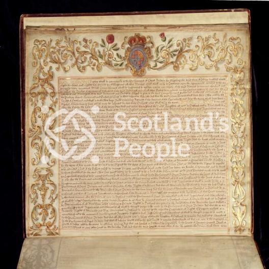 Exemplification of the Treaty of Union 1707