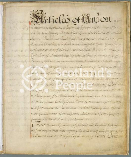 Articles of the Act of Union 1707