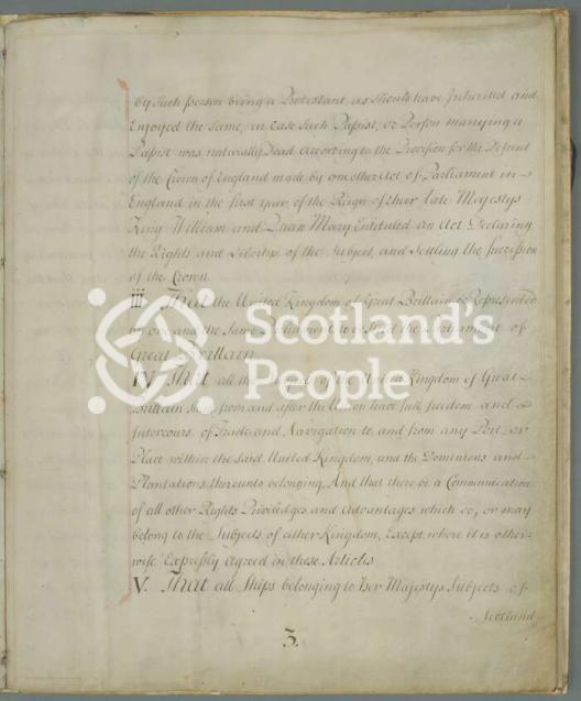 Articles of the Act of Union 1707