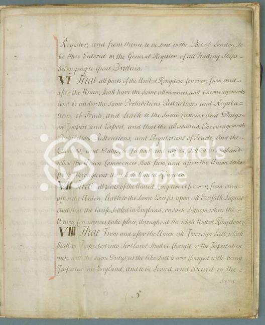 Articles of the Act of Union 1707