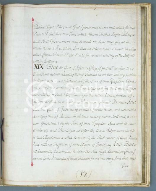 Articles of the Act of Union 1707