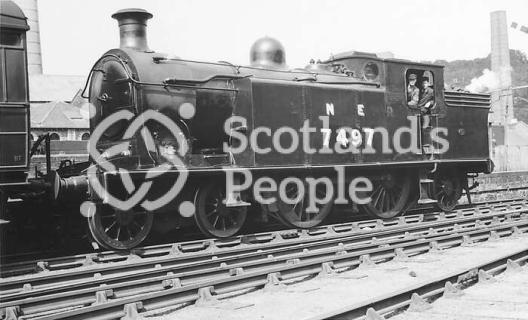 4-4-2T Reid Class C16 (NBR Class L) Atlantic Tank Engine No.7497 of the London and North Eastern Railway