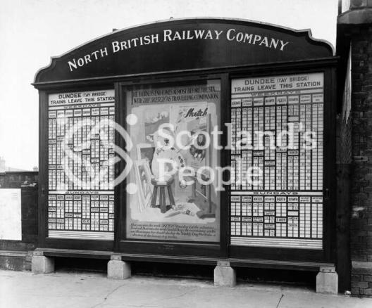 Railway departure board