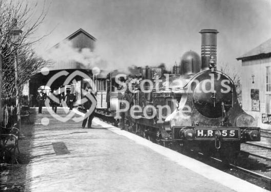 HR Barclay 2-4-0 Locomotive no.55 \"Cluny\" as rebuilt by Jones at Thurso Station