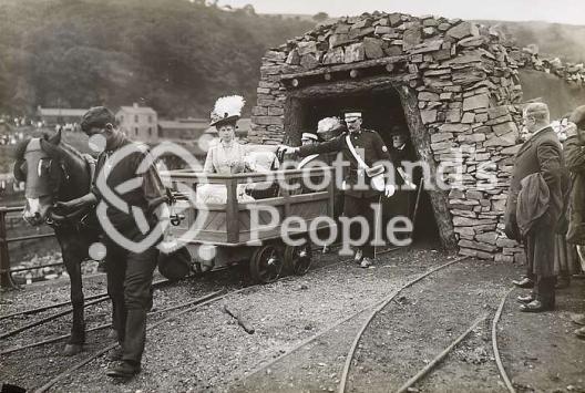 Queen Mary on colliery visit
