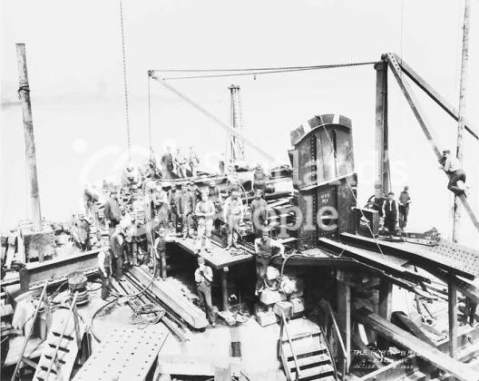 Forth Bridge construction