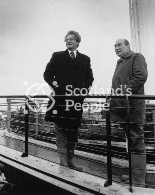 Michael Heseltine MP at the Glasgow Garden Festival 1988