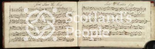 Manuscript notation of Scottish folk tunes