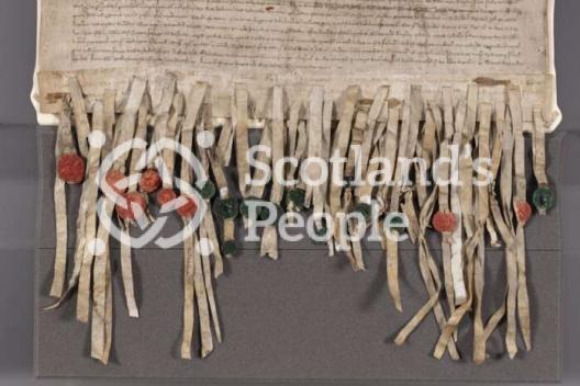 Declaration of Arbroath - Appended seals and tags