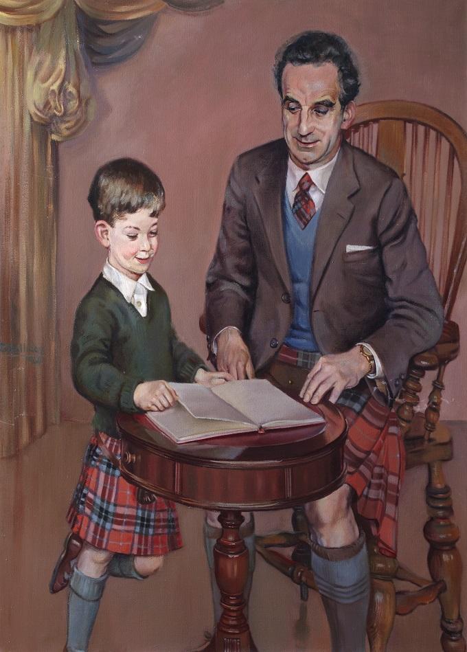 Double Portrait by Dorothy Halliday, 1946.