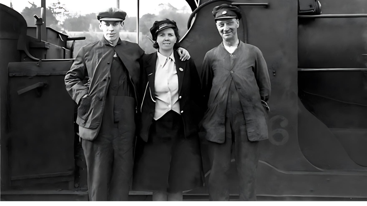 3 people in uniforms standing together