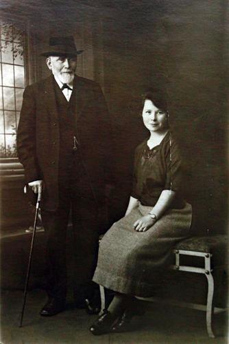 Donald’s father John MacSwan with daughter Katie MacSwan (Donald’s sister). Shared with kind permission of Kenneth MacLennan