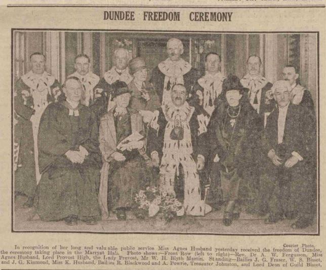 Freedom of Dundee awarded to Husband