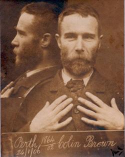 A photograph of Colin Brown taken on 24th January 1906.