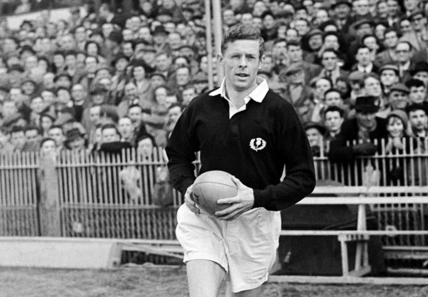 Arthur Smith playing for Scotland, 1958. Alamy/PA Images
